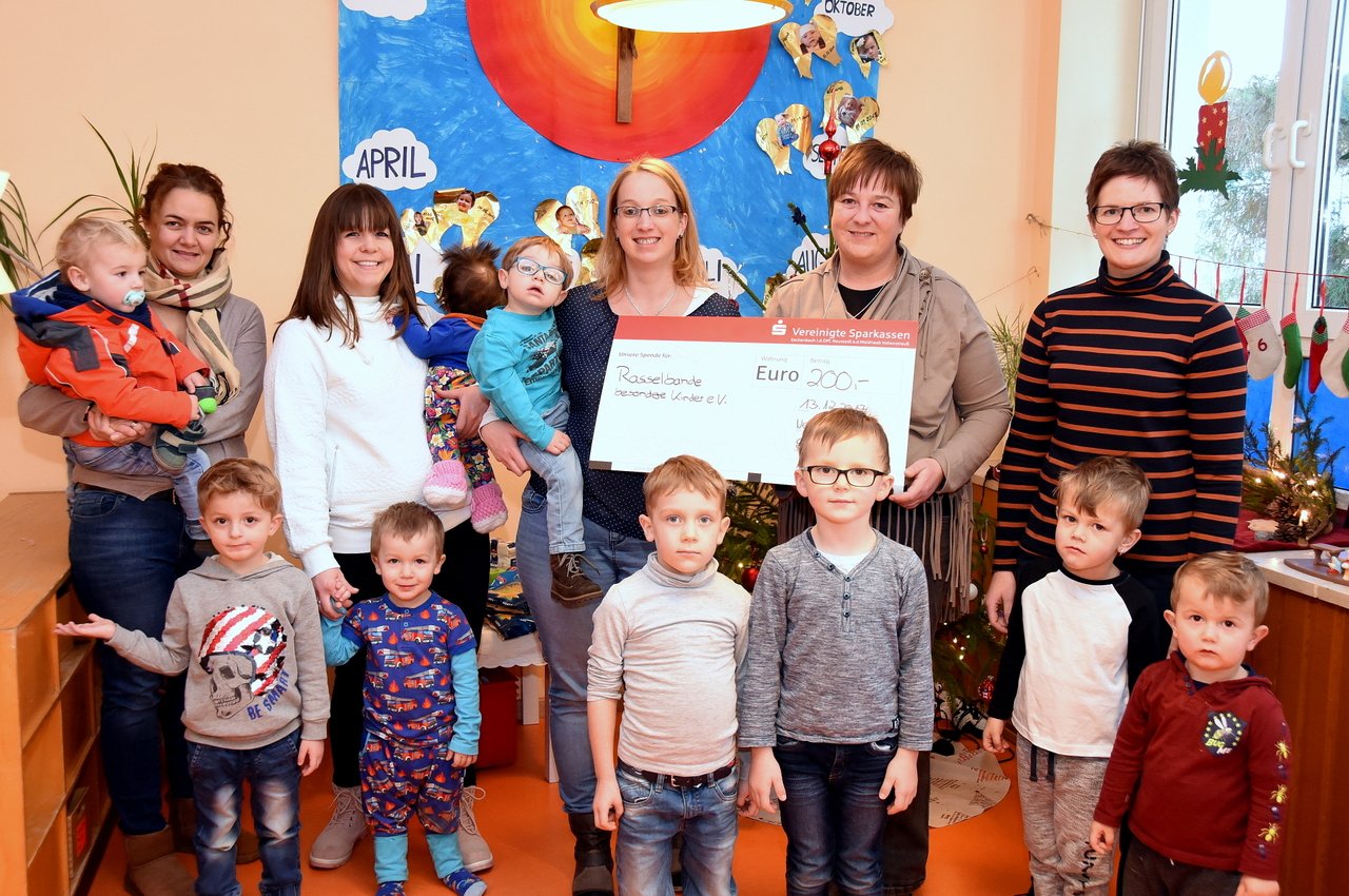Kindergarten unterstützt Rasselbande