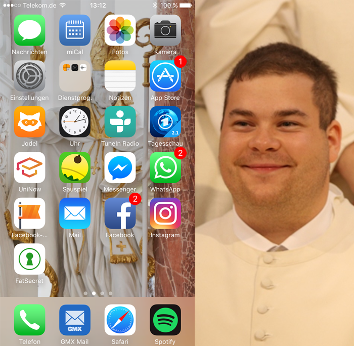 Blick ins Smartphone: Was der Homescreen über Korbinian König verrät