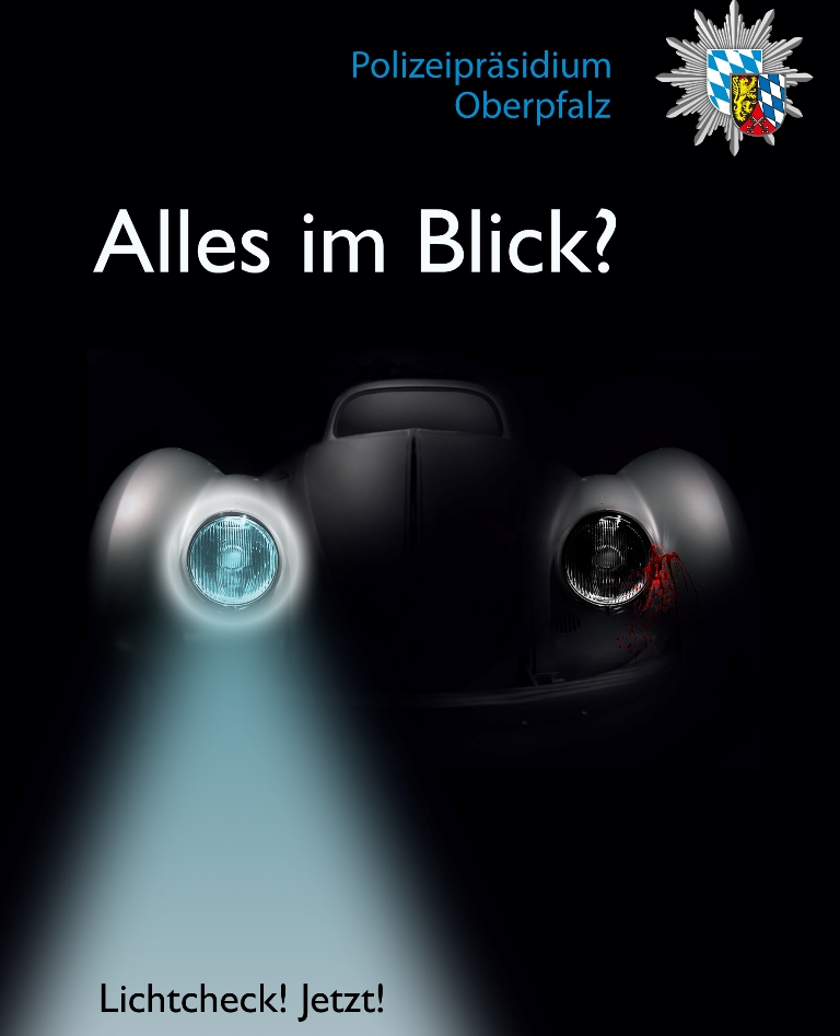 „Sicht & Licht“ – Oberpfälzer Polizei kontrolliert vermehrt