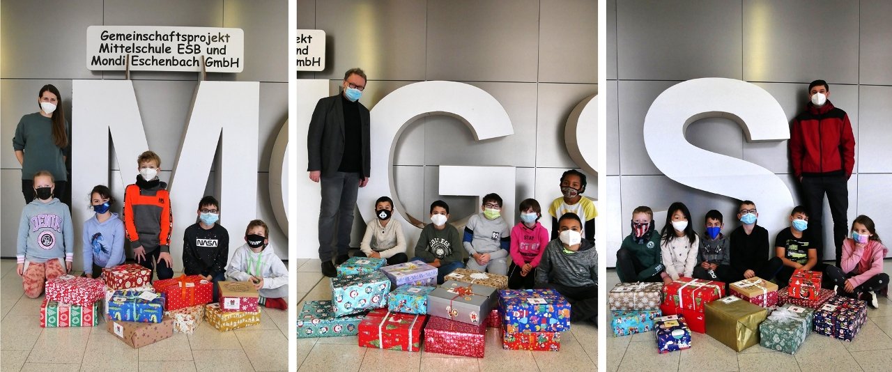 Bedürftigen Kindern mit Weihnachtspäckchen eine Freude machen
