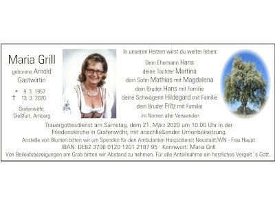 Maria Grill, Grafenwöhr