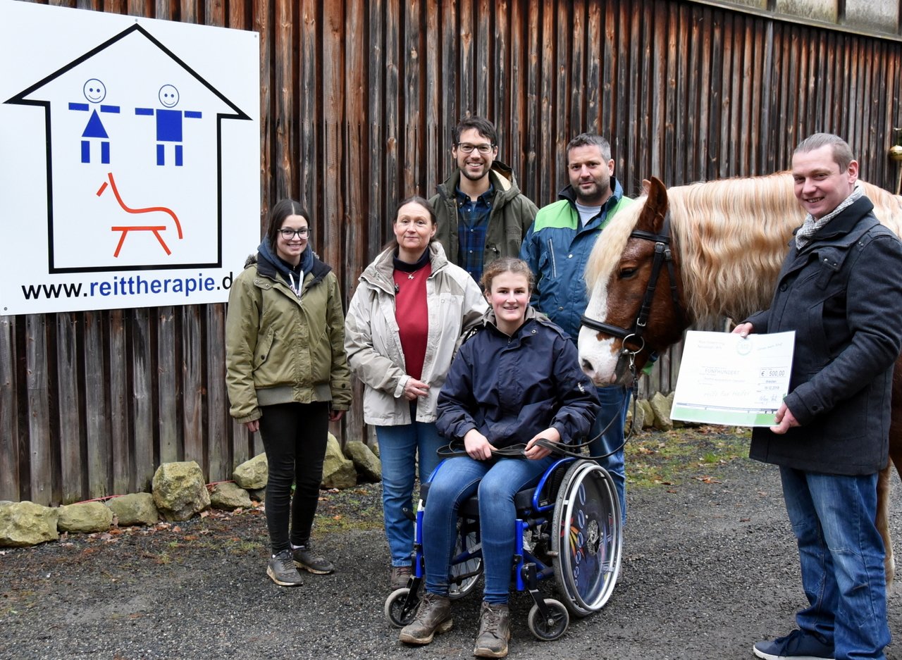 Maschinenring spendet für Reittherapiezentrum Oberpfalz