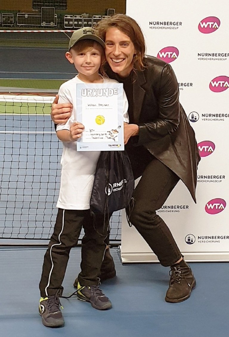 Nachwuchstalent Kilian Meister trifft Tennis-Star