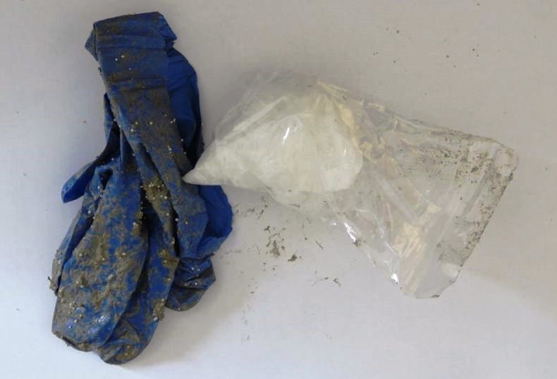 Meth zwischen Müll und Unrat versteckt