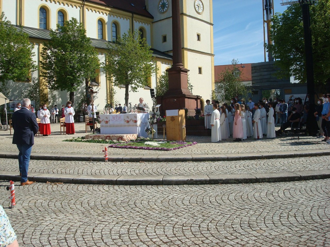 Fronleichnamsfest ohne traditionelle Prozession