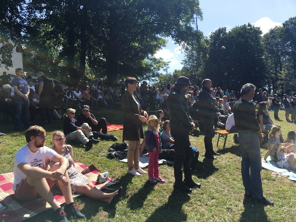 Biker versammeln sich am Fahrenberg