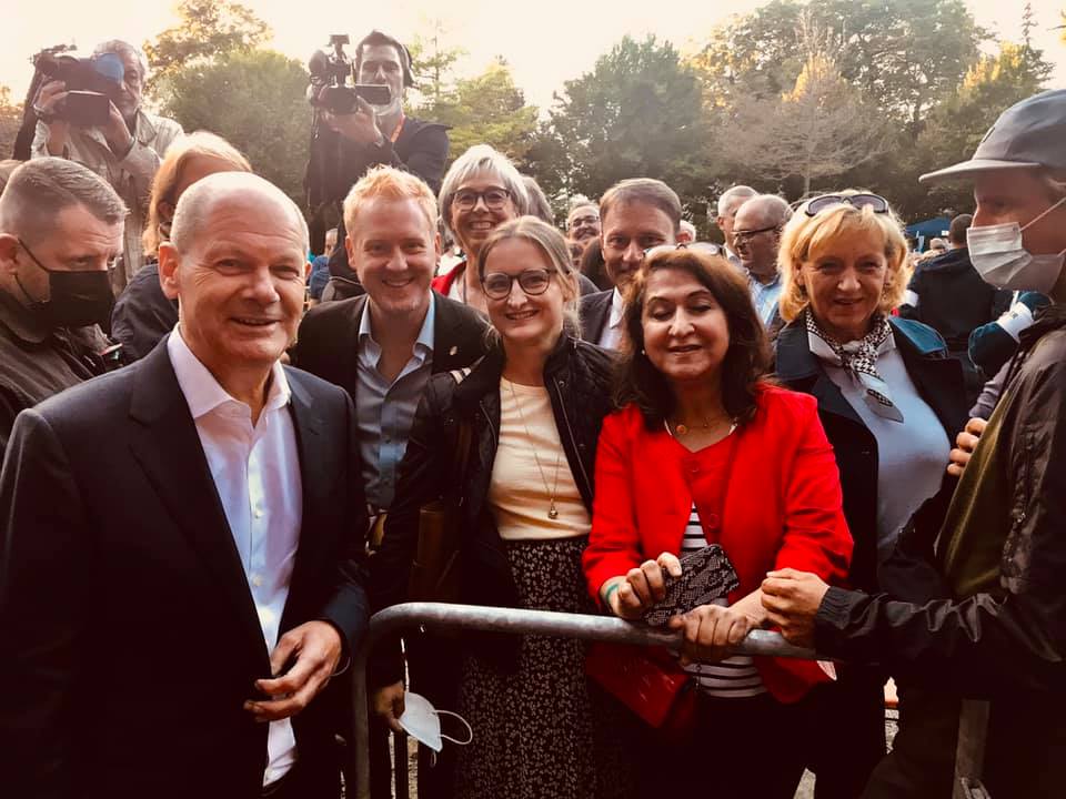 Olaf Scholz spricht vor 1.000 Gästen in Weiden