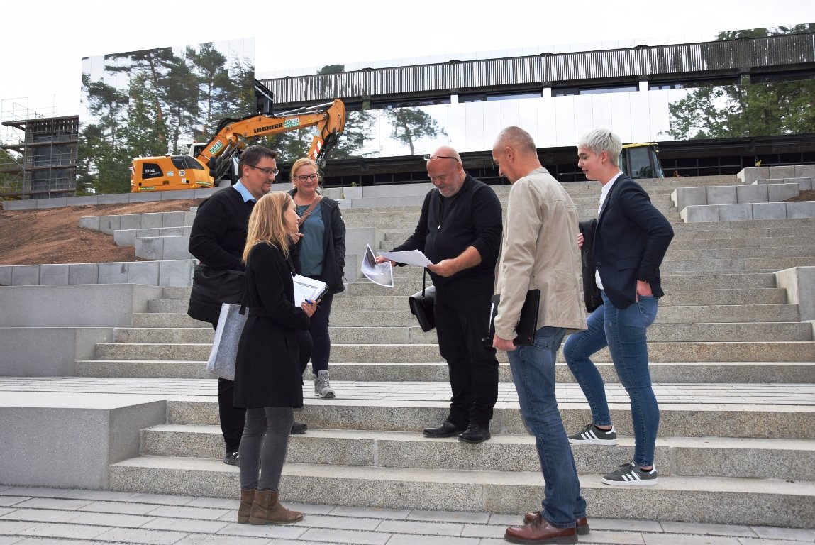Bauarbeiten am Gymnasium auf der Zielgeraden