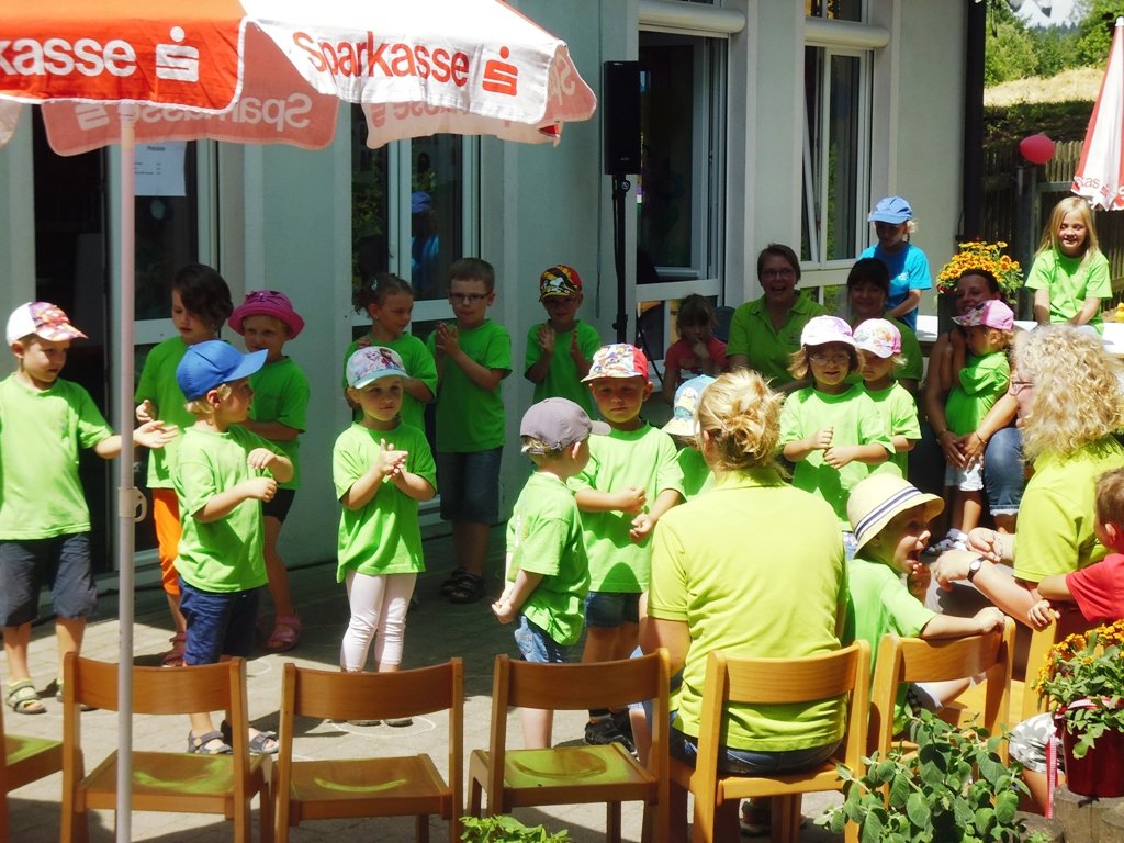 Kindergartenfest in Wurz: Olympiade gegen die Eltern