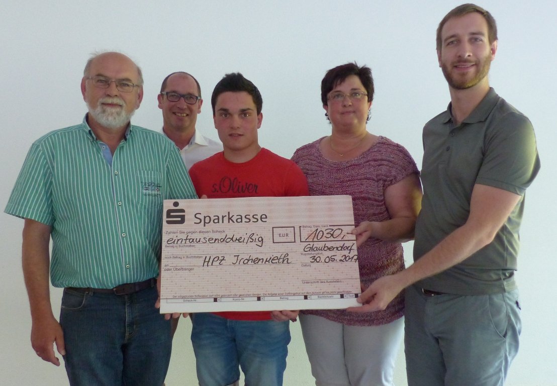 Expositur Glaubendorf spendet über 1.000 Euro an HPZ
