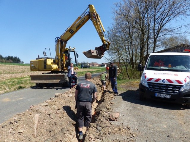 Dank Glasfaserkabel: Leuchtenberger bekommen schnelles Internet