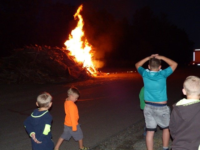 Auch ohne Segen ein loderndes Feuer