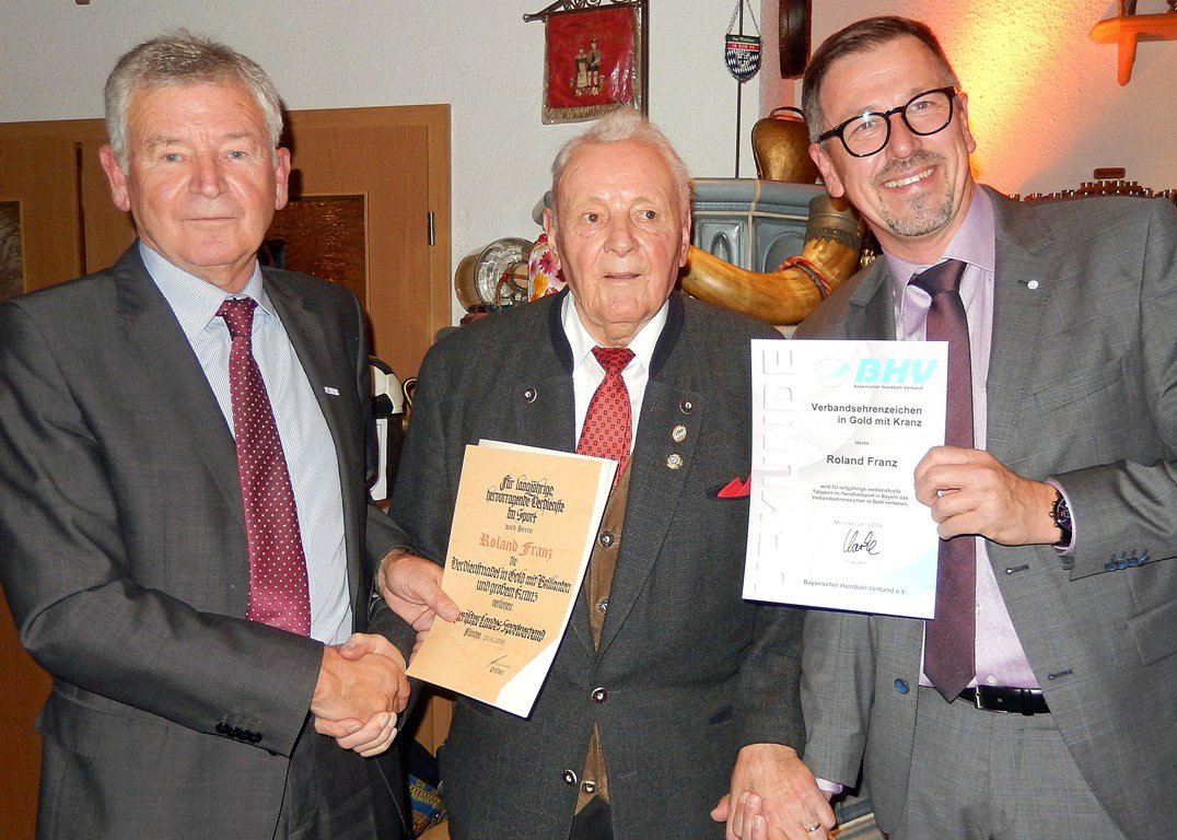Seltene Auszeichnungen für den Vater des Weidener Handballs