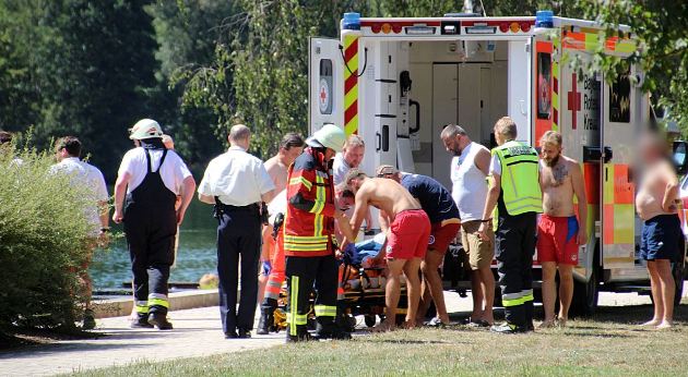 Schwerer Badeunfall am Rußweiher