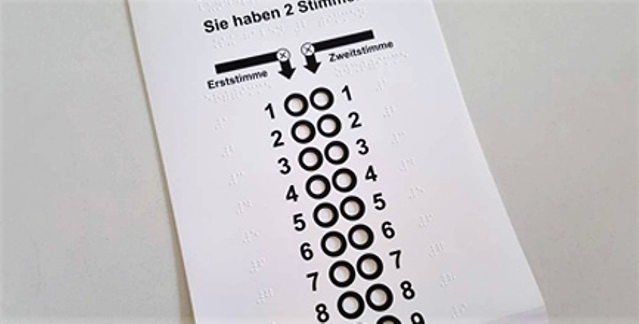 Schablone erleichtert Sehbehinderten Urnengang