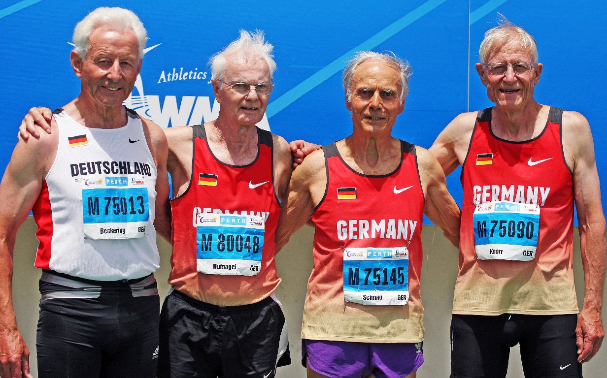 Dr. Karl Schmid ersprintet sich die Silbermedaille