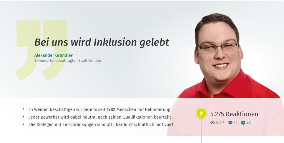 Jobbörse Xing nennt Stadt Weiden als Positivbeispiel