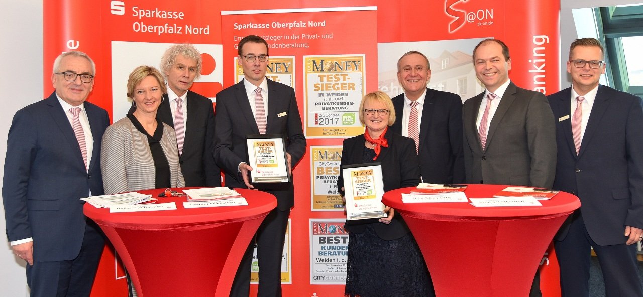 City Contest: Sparkasse Oberpfalz Nord ist Testsieger 2017