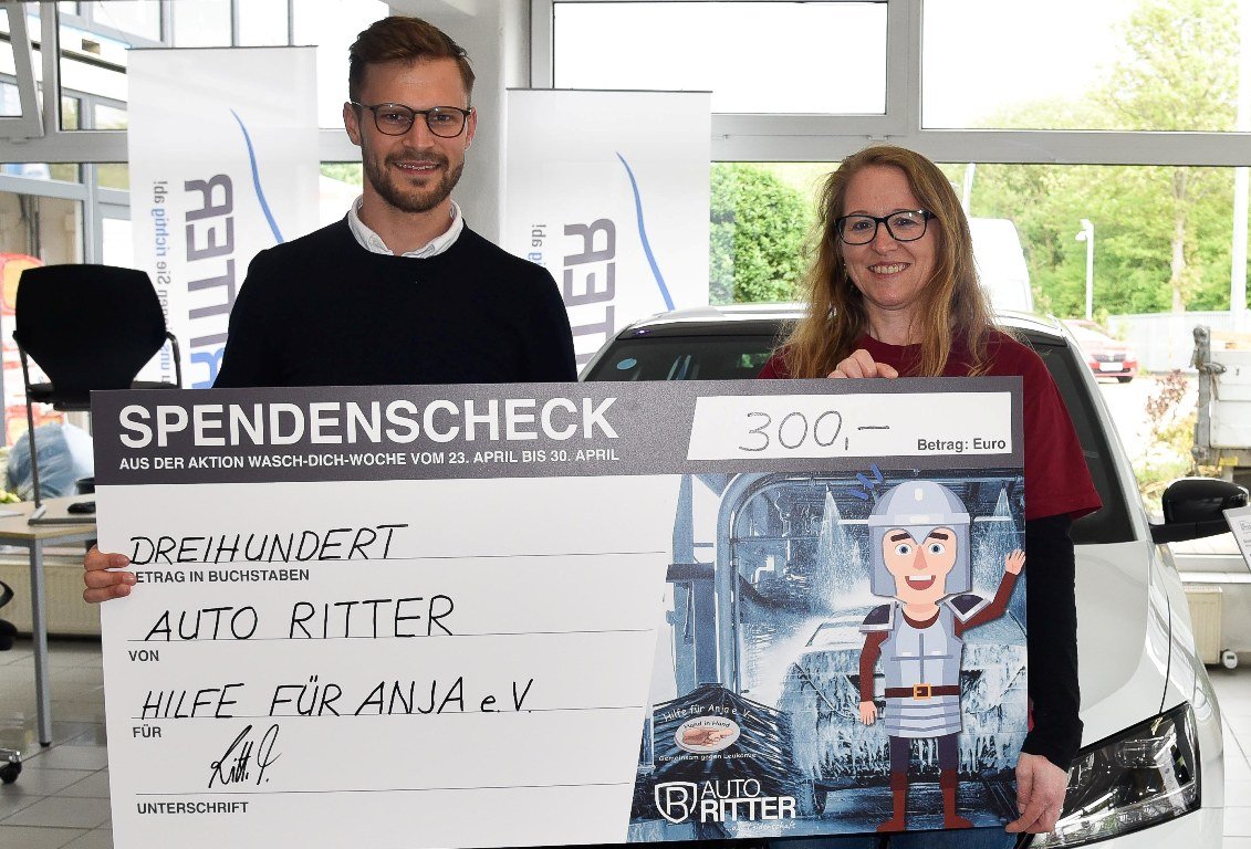 Erst waschen, dann spenden für Hilfe für Anja