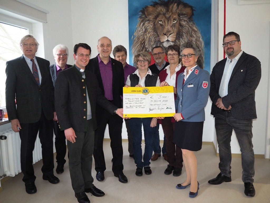 Lionsclub spendet 5.000 Euro an ambulanten Hospizdienst