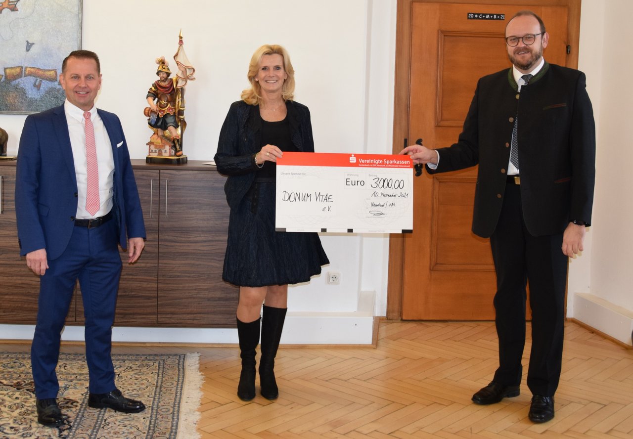 „Wir haben den Notruf gehört“: Spende für Donum Vitae