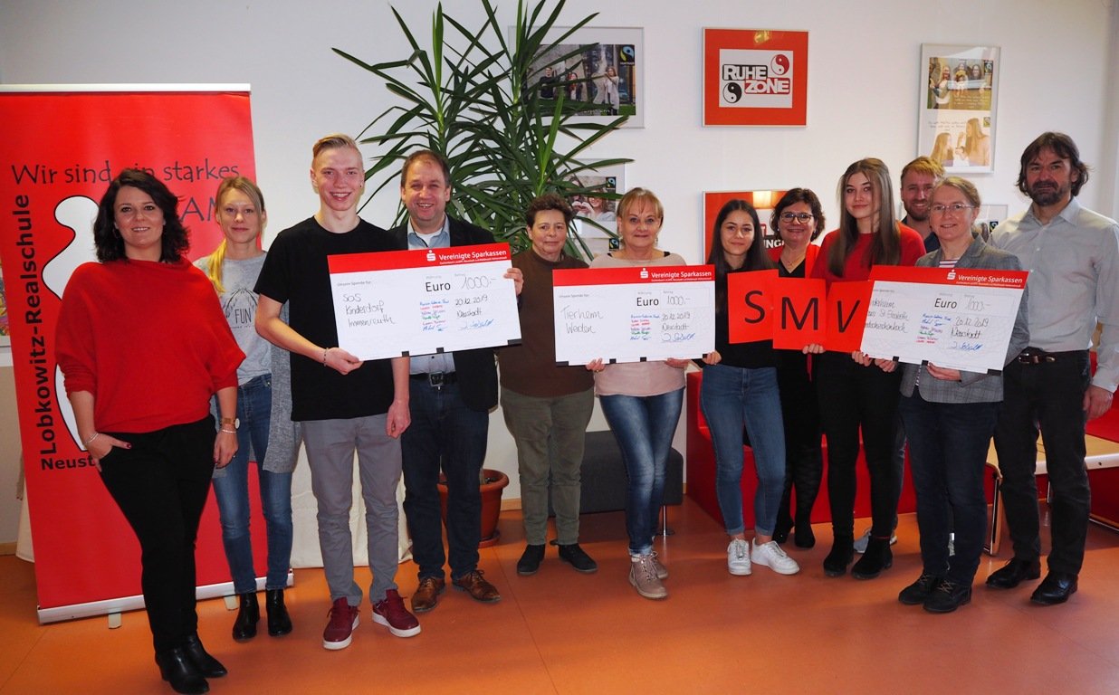 Großzügige Spenden der Schüler