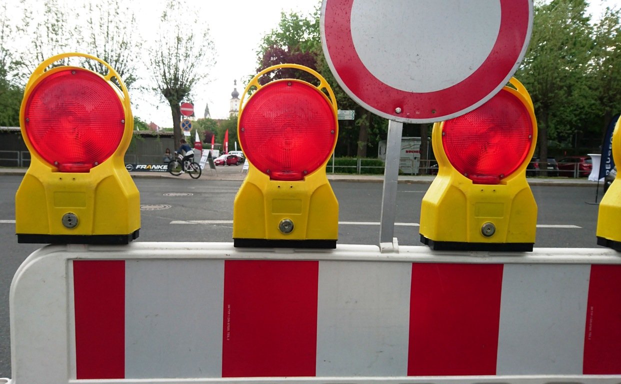 Straße gesperrt