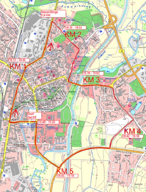 Nofi-Lauf 2016: Streckensperren im Stadtgebiet