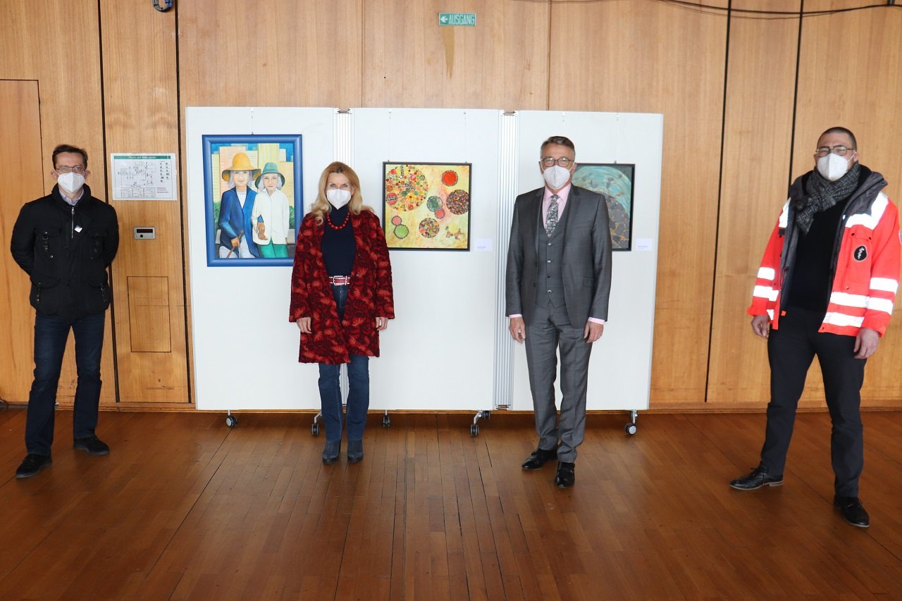 Impfzentrum wird zur Kunstausstellung