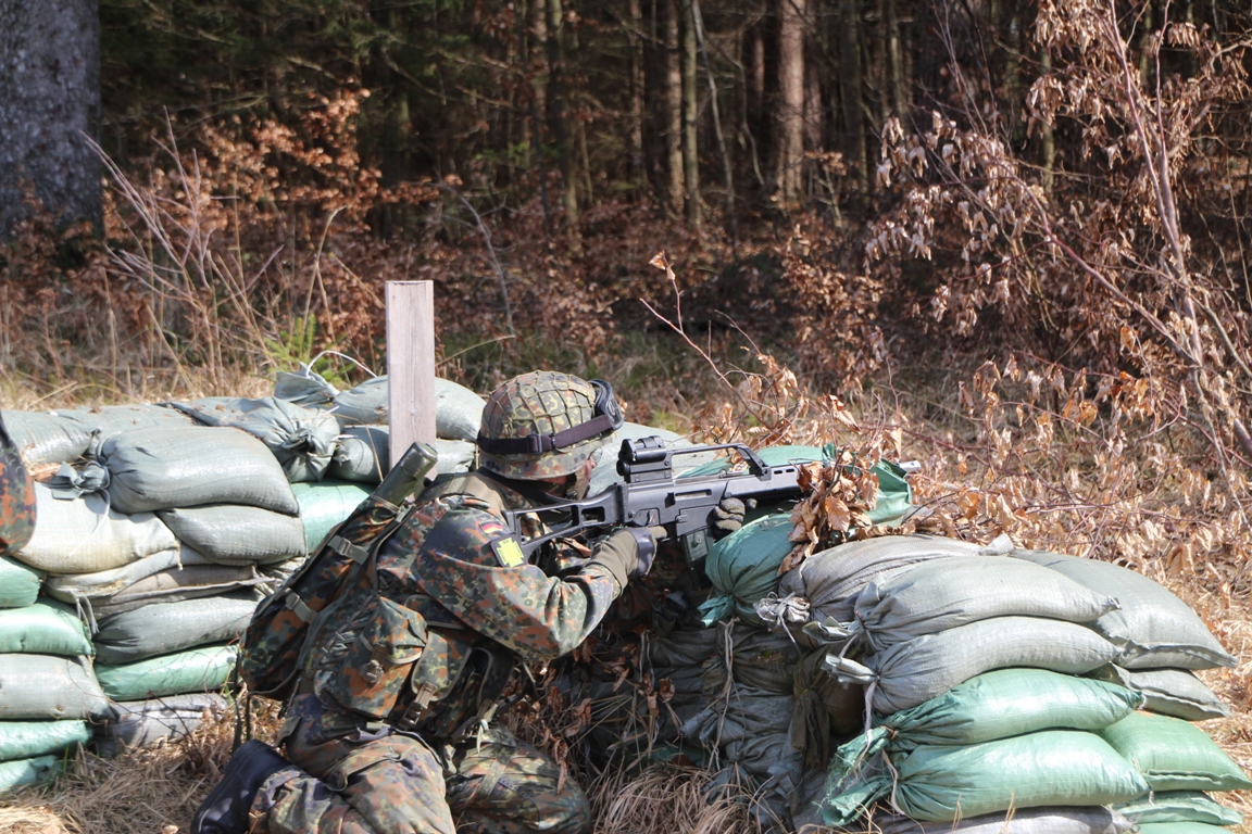 Truppenübung der Bundeswehr mit über 90 Soldaten