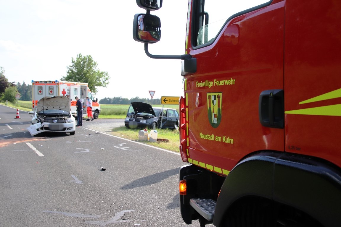 Zwei Golfs – ein Unfall