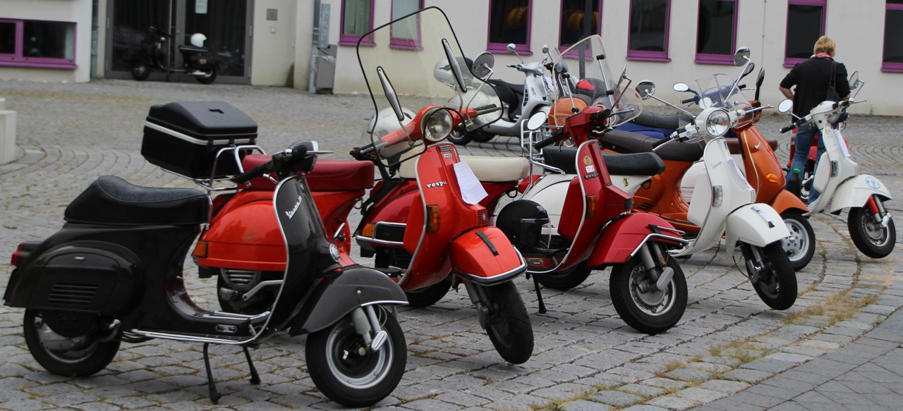 Erstes Vespa Treffen in Weiden