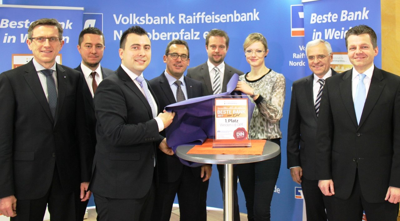 Volksbank Raiffeisenbank Nordoberpfalz eG ist „Beste Bank in Weiden“