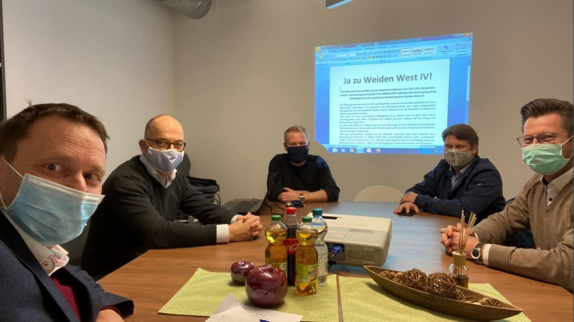 Vier Parteien sagen: Ja zu Weiden West IV!