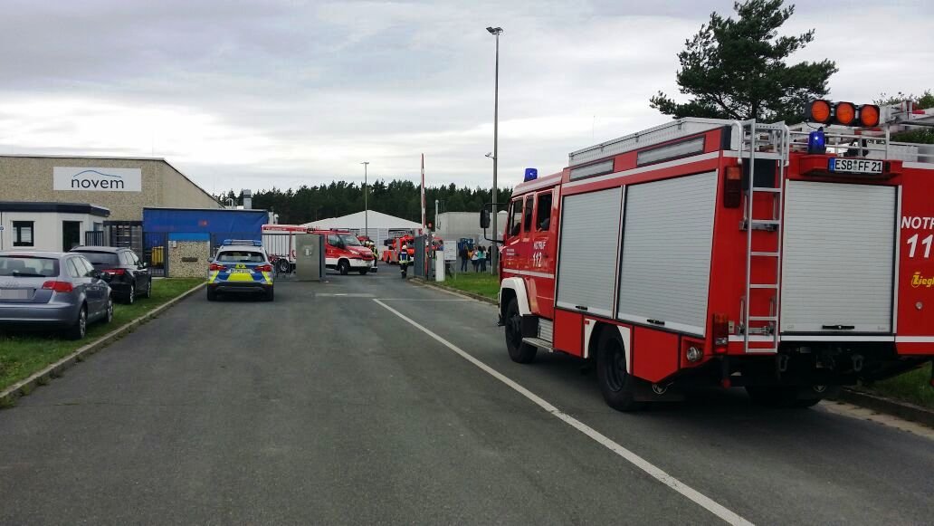 [Update] Feuerwehreinsatz bei Novem: Mitarbeiter evakuiert