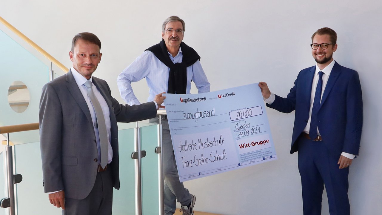 Witt-Gruppe spendet 20.000 Euro für Musikunterricht