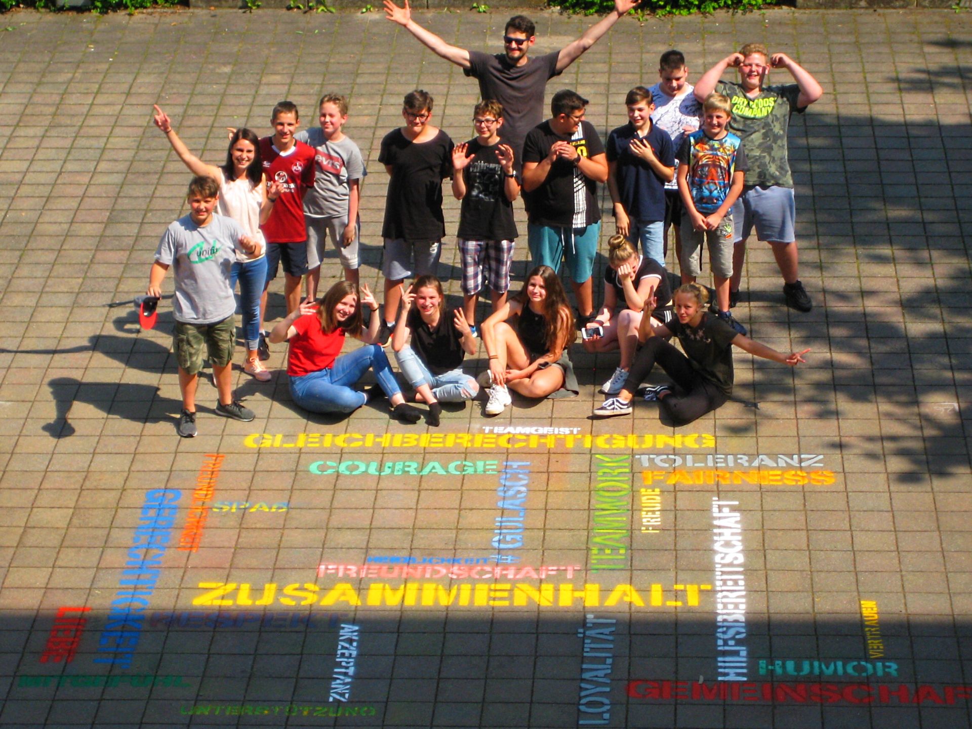 Aktion der Gustl-Lang-Schule: Werte in Worten