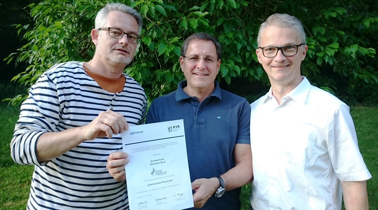 Ärzteverbund Oberpfalz Nord erhält Zertifikat als „Anerkanntes Praxisnetz“
