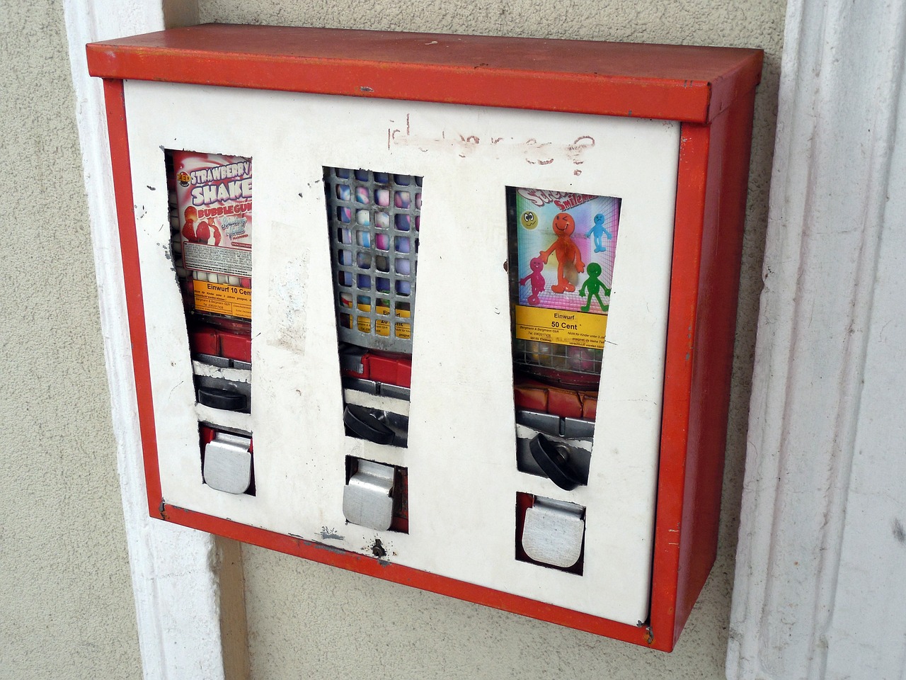 Kaugummiautomat aufgebrochen