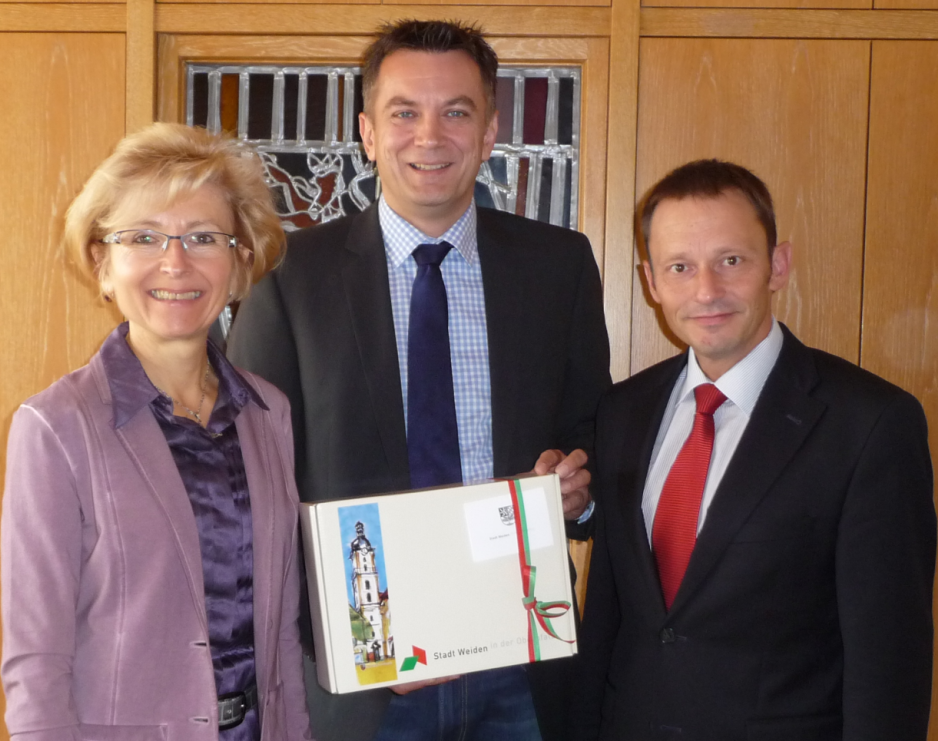 Neue Schulleitung FOS/BOS: Antrittsbesuch im Rathaus
