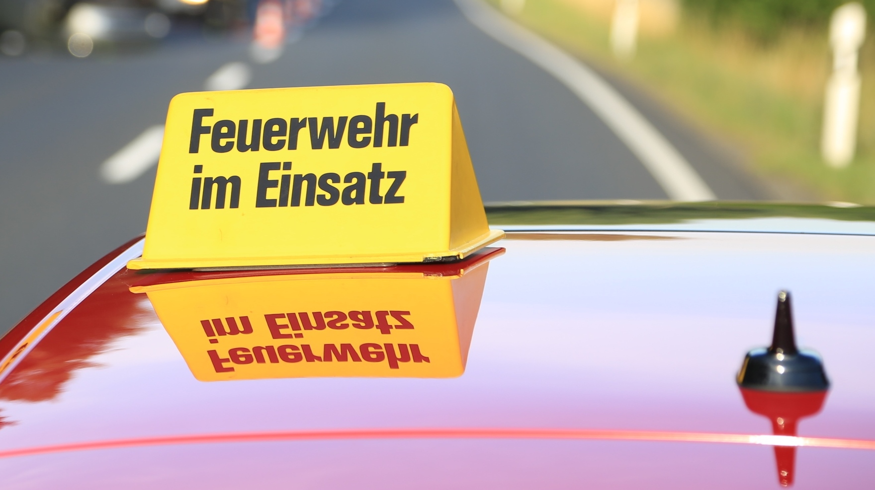 Feuer in Wald bei Waldeck
