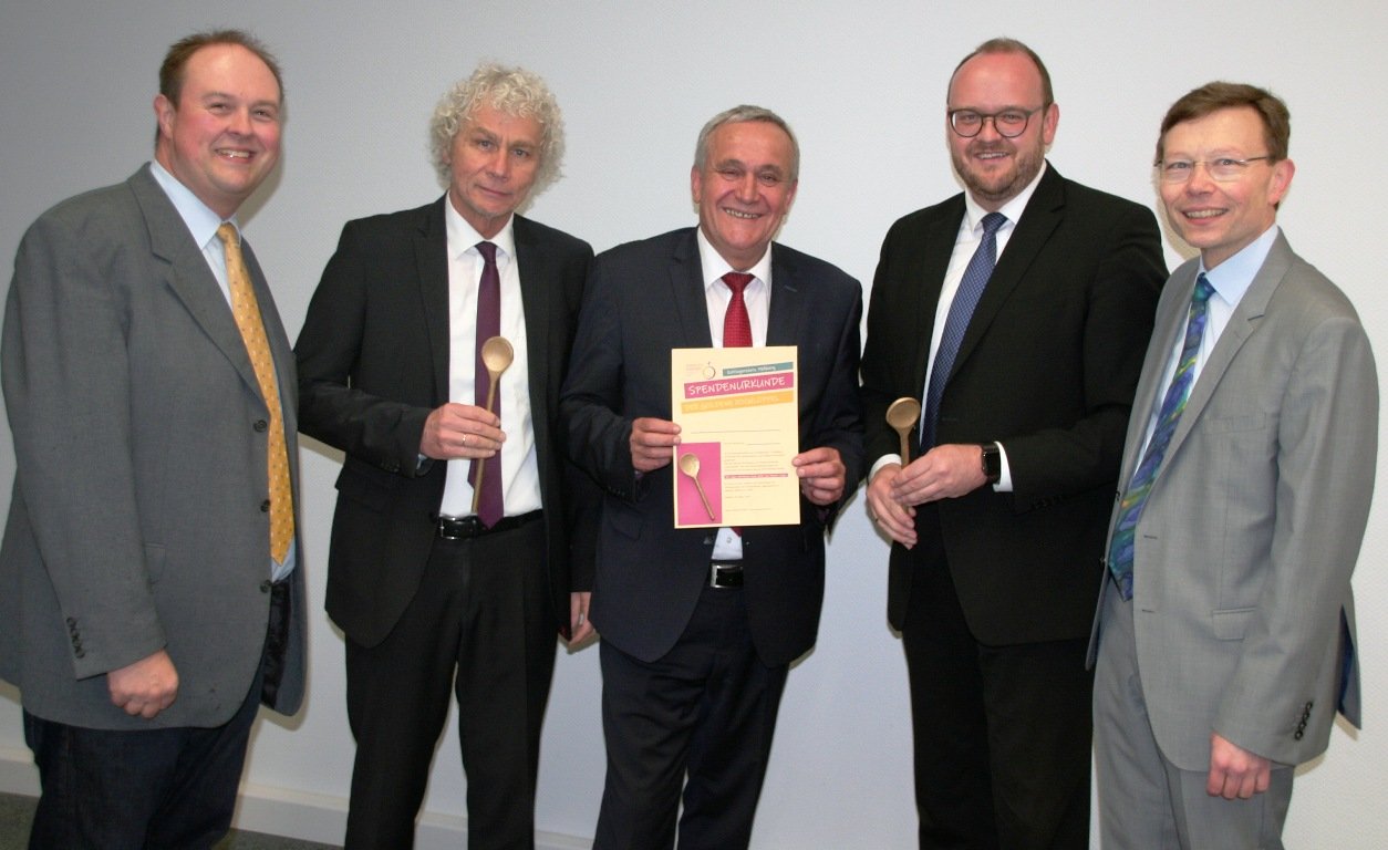 Schirmherren für die Spendenaktion „Der goldene Kochlöffel“