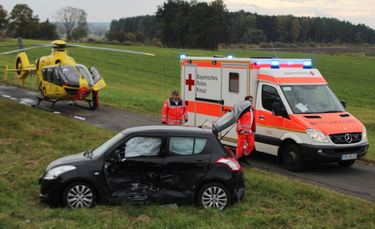 Schwer Verletzter nach Unfall bei Kemnath