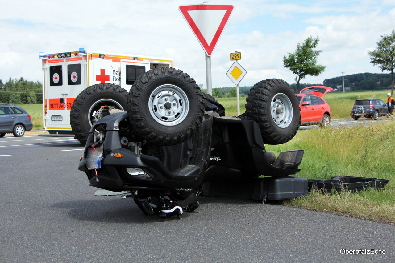 Vorfahrt missachtet – Quadfahrer verletzt
