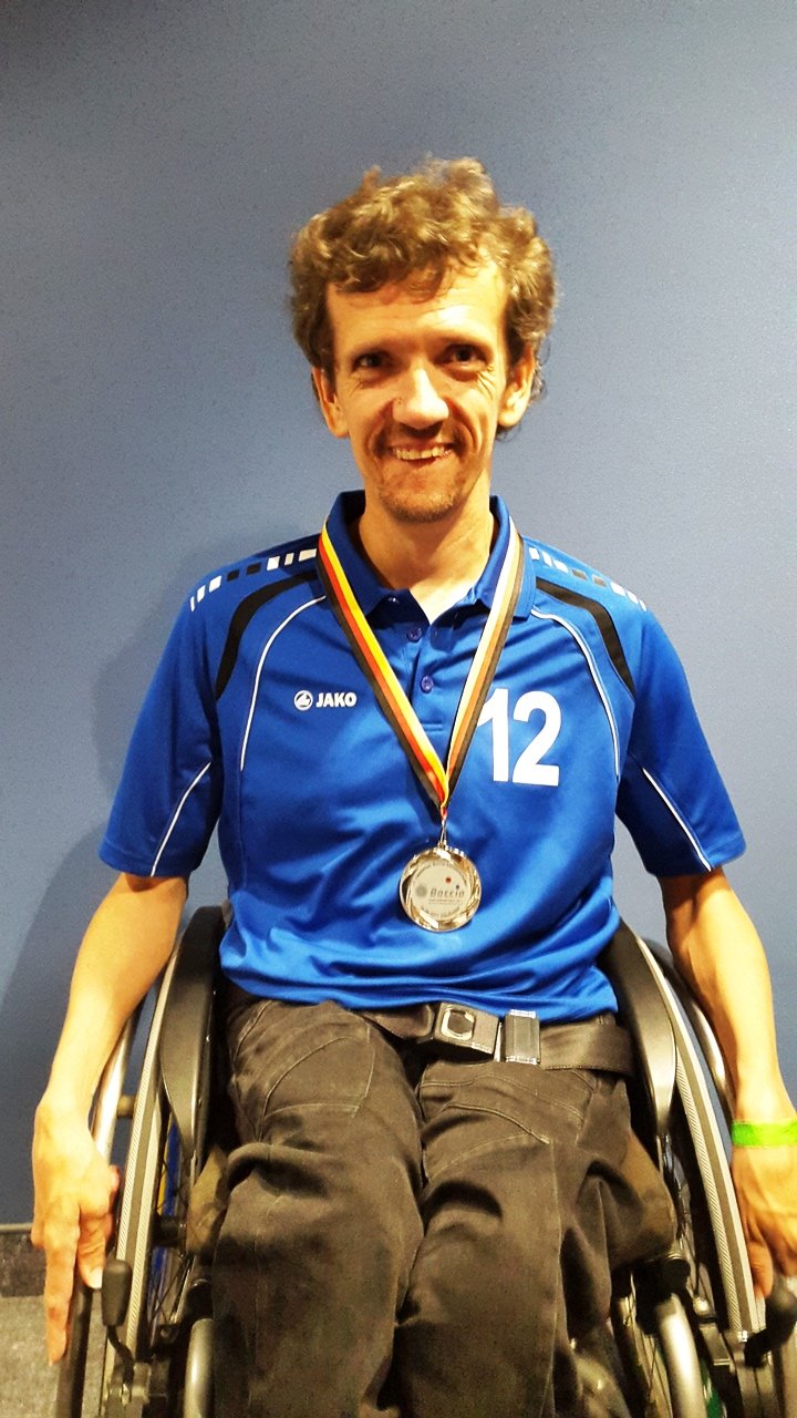 Christoph Voit ist Vizemeister im paralympischen Boccia