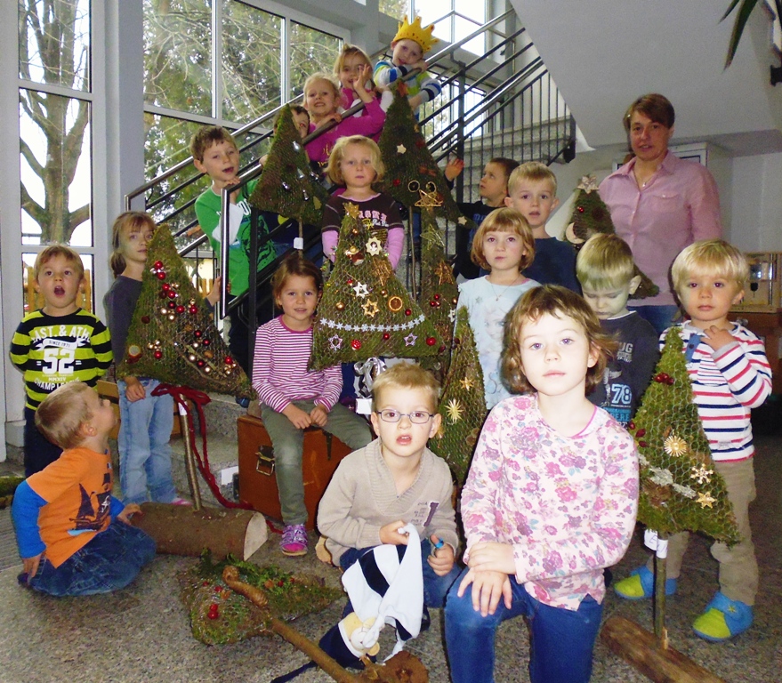 Weihnachtsbasteln im Kindergarten