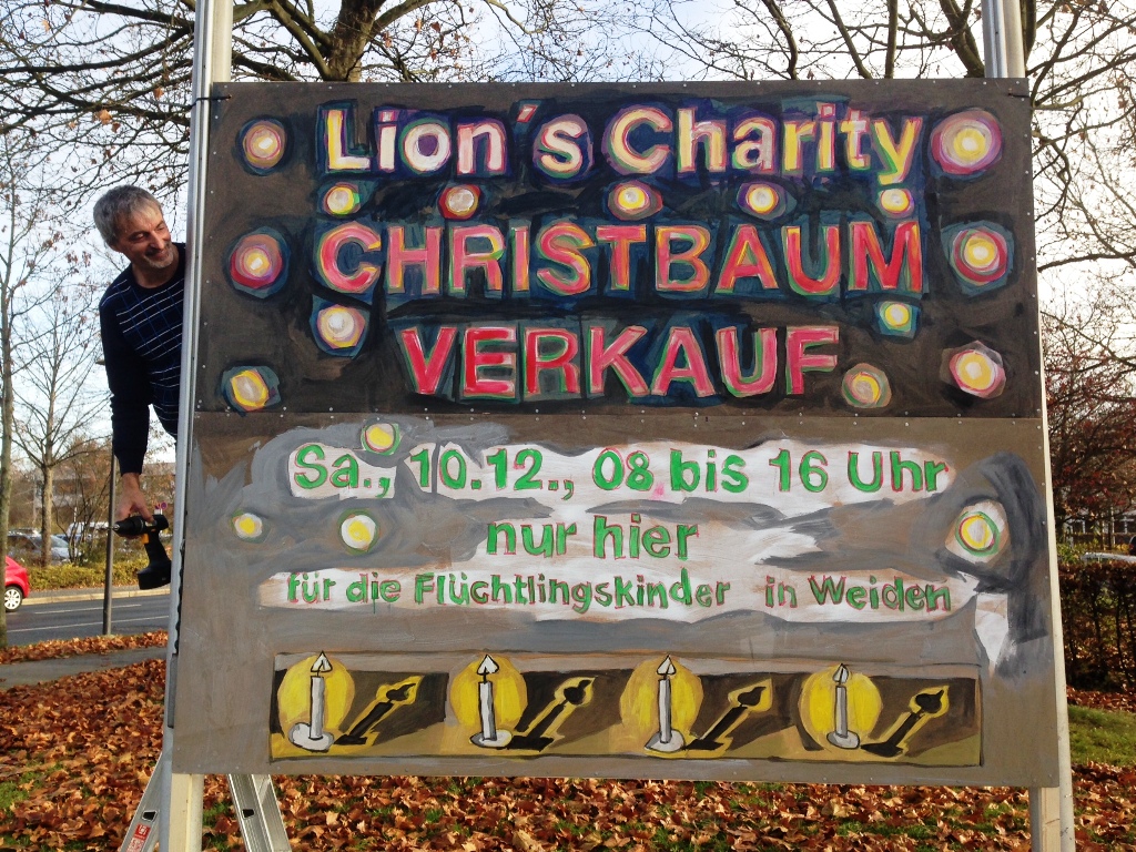 Christbaumverkauf für Kinder in Not