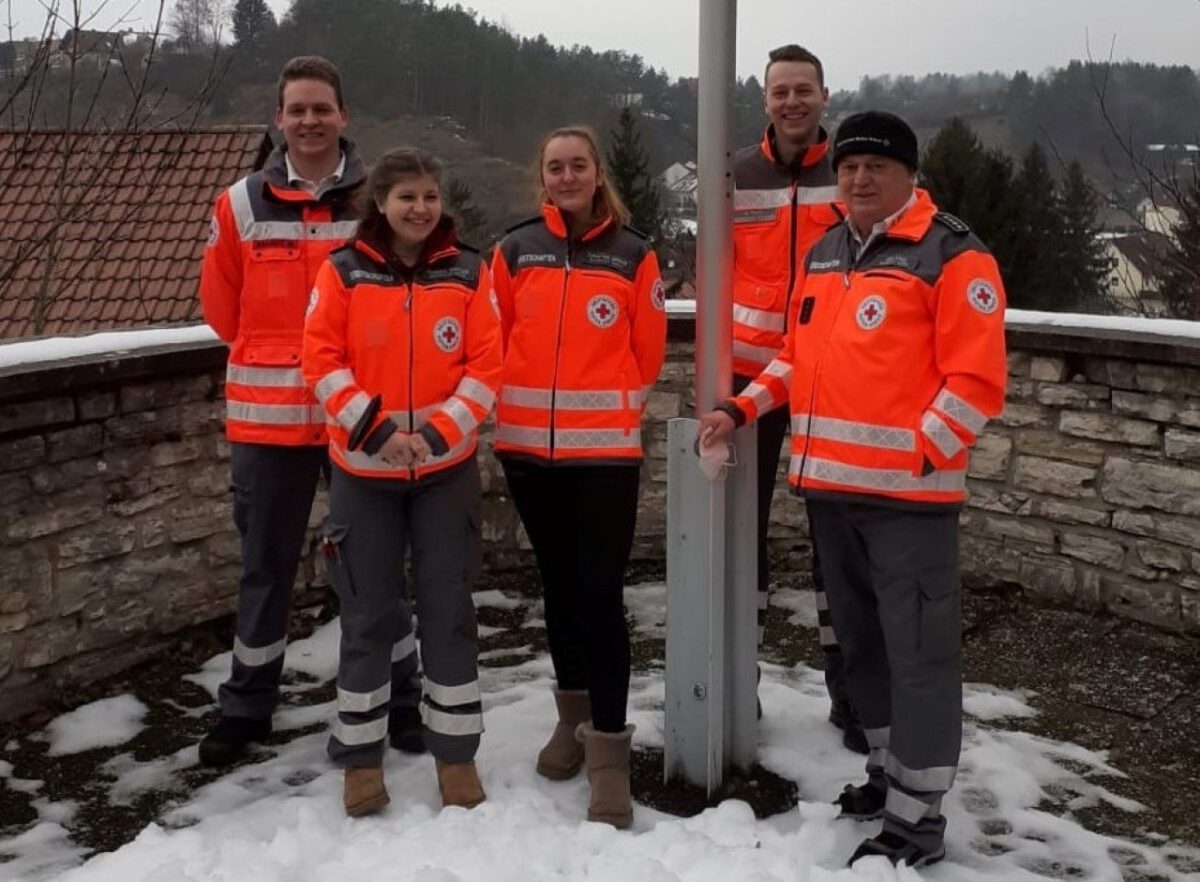 Vier neue Gruppenführer im Sanitätsdienst