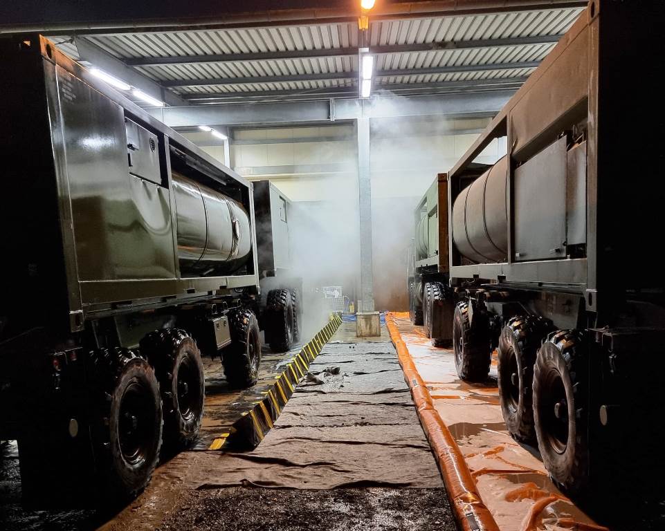 Wo Militärfahrzeuge fit gemacht werden