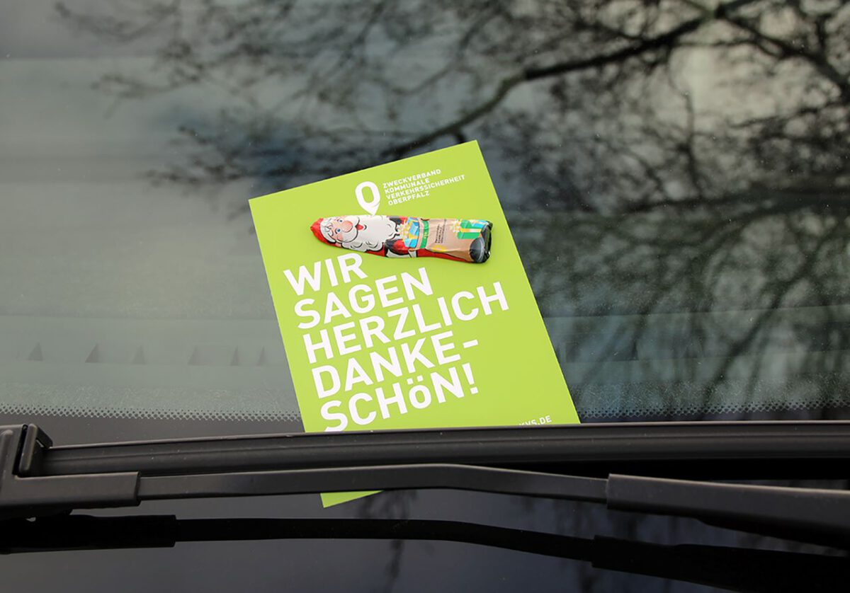 Eine kleine Bescherung für die Richtigparker